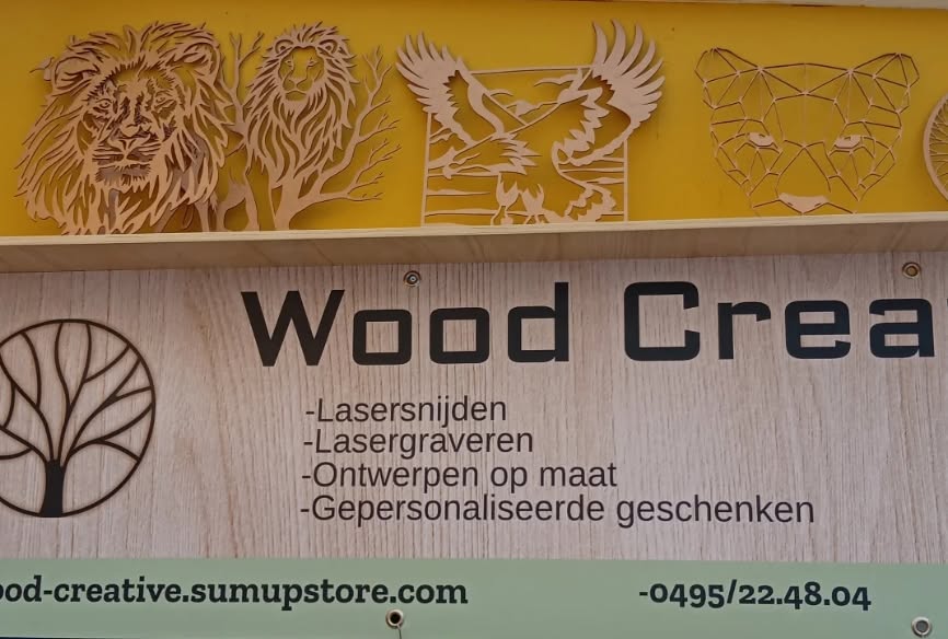Houten juweel, lasergesneden