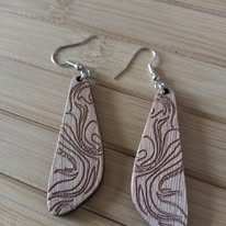 Houten sleutelhanger met lasergravure